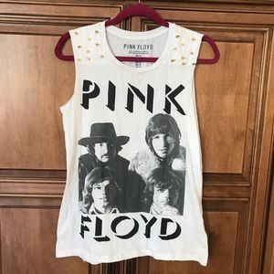 Pink Floyd tank with gold studs